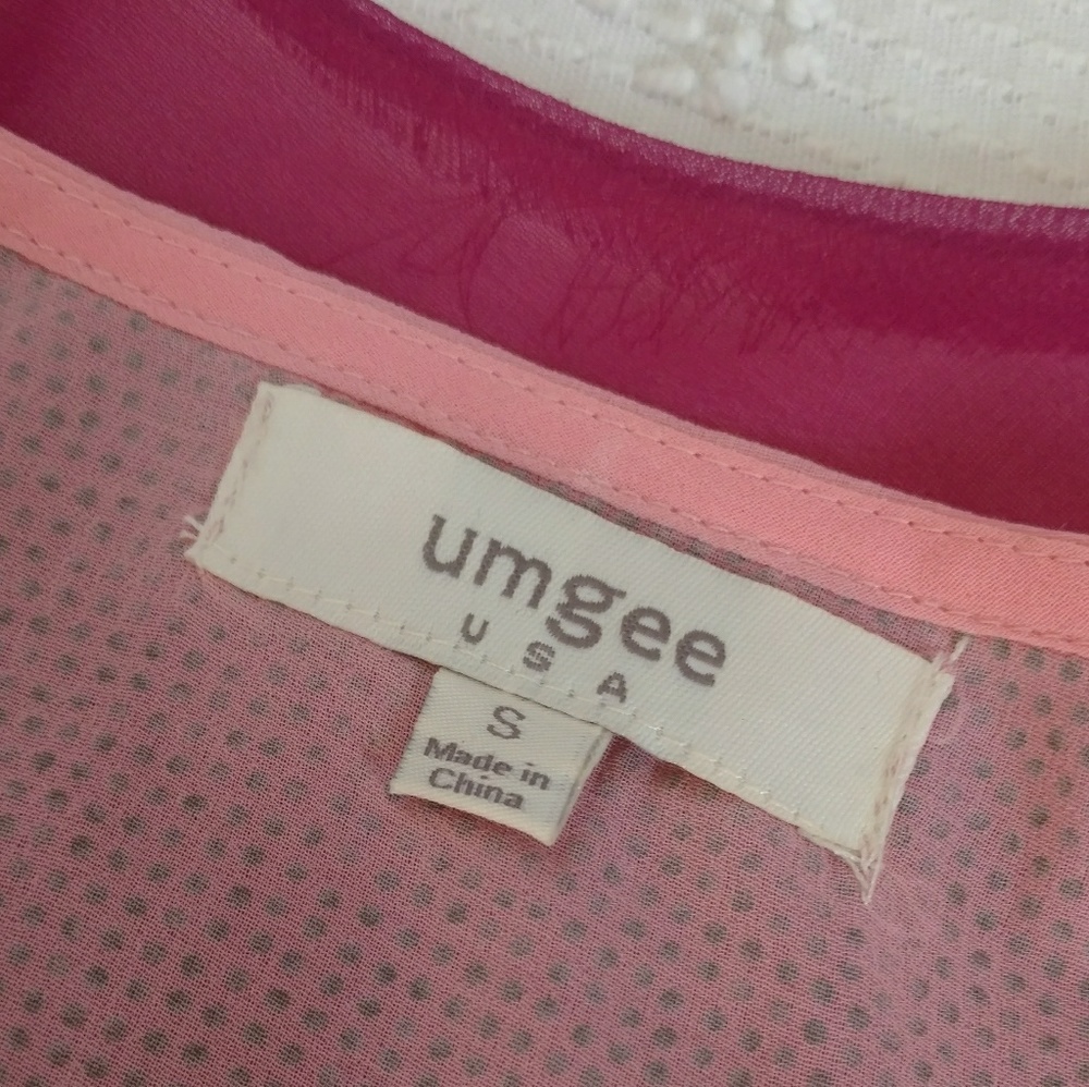Umgee Open Back Tie Back shirt Top - Picture 6 of 7